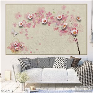 Tranh những bông hoa anh đào đón tết