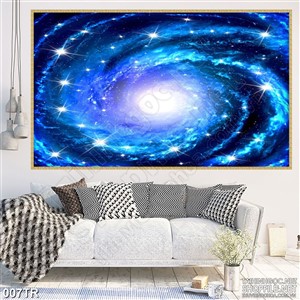 Tranh trần nhà ánh sáng của vũ trụ 3d