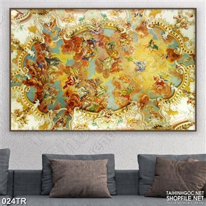 Tranh dán trần phòng ngủ thần Hy Lạp trang trí