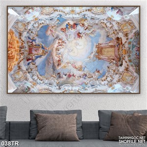 Tranh trần cuộc chiếc của những vị thần psd