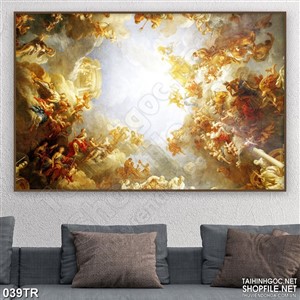 Tranh trần in uv cuộc chiếc của những vị thần