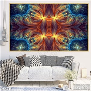 Tranh trần in uv hoa văn đầy màu sắc