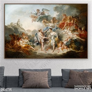 Tranh trần in canvas cuộc đàm đạo của các vị thần