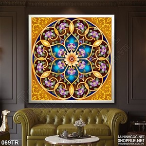 Tranh trần in uv họa tiết tinh xảo