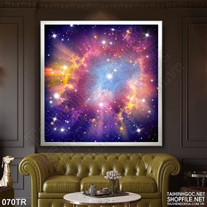 Tranh trần nhà 3d bầu trời ngàn sao