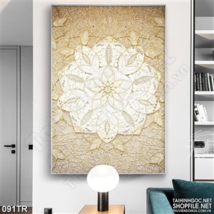 Tranh trần nghệ thuật họa tiết hoa văn cổ điển