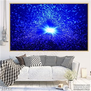 Tranh dán trần ánh sáng giữa hành tinh xanh 3d