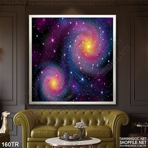 Tranh xuyên sáng trần hành tinh đỏ in uv