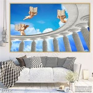 Tranh trần nhà những thiên thần Hy Lạp nghệ thuật