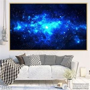 Tranh dán trần in canvas vũ trụ huyền bí
