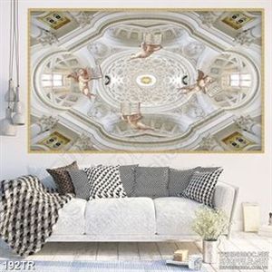 Tranh dán trần họa tiết cung điện sang trọng