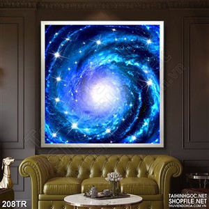 Tranh dán trần vòng xoáy ngoài vuc trụ trang trí