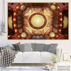 Tranh trần in canvas cung điện lộng lẫy ánh đèn