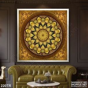 Tranh trần xuyên sáng psd hoa văn cung đình