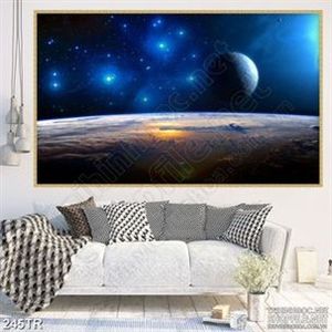 Tranh dán trần những hành tinh ngoài vũ trụ