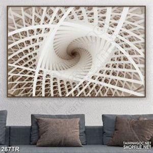 Tranh trần nhà vòng xoắn ốc đan xen psd