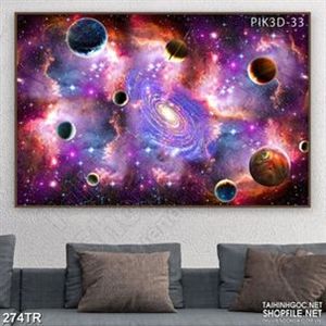 Tranh trần xuyên sáng nghệ thuật hành tinh đỏ