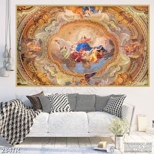 Tranh dán trần phòng ngủ đức mẹ nghệ thuật