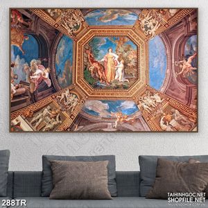 Tranh trần nhà nghệ thuất đức chúa ở trên cao