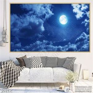 Tranh dán trần phòng ngủ ánh trăng về đêm trang trí