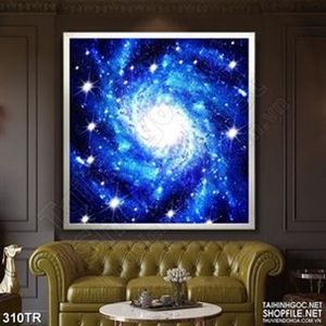 Tranh trần vòng xoáy ánh sáng nghệ thuật