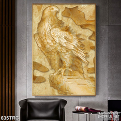 Tranh trang trí đại bàng bên vách đá treo tường