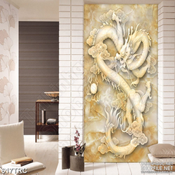Tranh 3d bạch long cưỡi mây giả ngọc