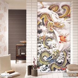 Tranh 3d lưỡng long tranh châu treo tường