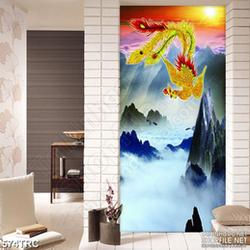 Tranh in canvas phượng hoàng trên núi