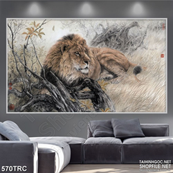 Tranh nghệ thuật hổ chúa tể của rừng xanh