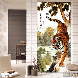 Tranh hổ uy trấn giang sơn nghệ thuật