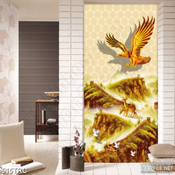 PSD trang trí đại bàng tung cánh mạ vàng