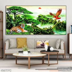 Tranh in uv hổ uy bên vạn lý trường thành