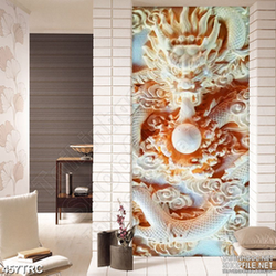 Tranh 3d rồng cuộn giả ngọc treo tường