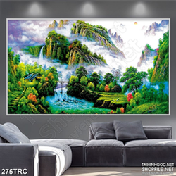 Tranh thung lũng của rồng thiêng 3d