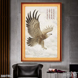 Tranh nghệ thuật đại bàng tung cánh trên không 3d