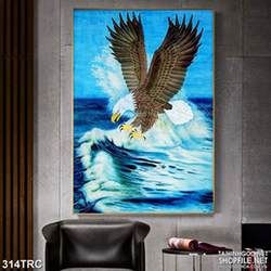 Tranh in canvas đại bàng trên sóng biển