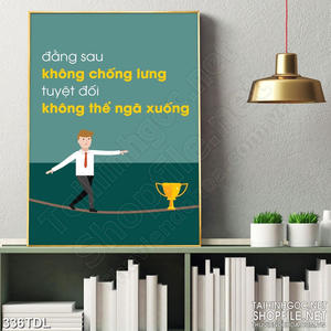 Tranh động lực in canvas quyết tâm hoàn thành công việc