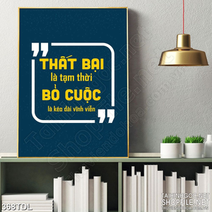 Tranh động lực công việc không bao giờ bỏ cuộc