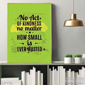 Tranh động lực luôn hành động tử tế in treo tường