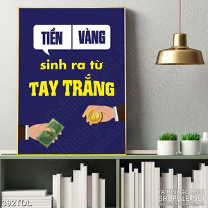 Tranh động lực tay trắng tạo nên thành công in canvas
