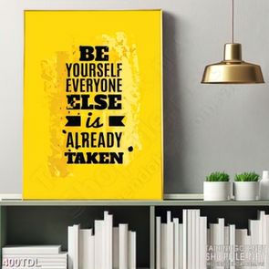 Tranh động lực in canvas hãy là chính mình