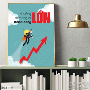 Tranh in treo tường động lực luôn phát huy ý tưởng lớn