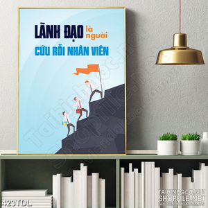 Tranh in uv động lực đương đầu mọi thử thách của lãnh đạo