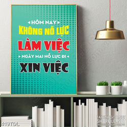 Tranh trang trí luôn nổ lực trong công việc