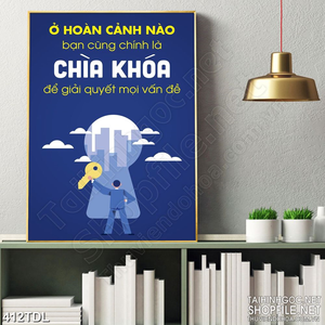 Tranh trang trí động lực bản thân là chìa khóa thành công