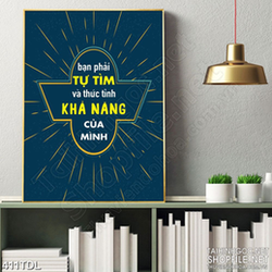 Tranh văn phòng động lực luôn thức tỉnh khả năng bản thân