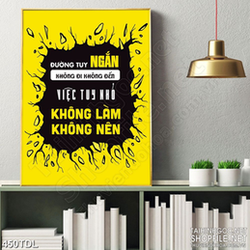 Tranh động lực bắt đầu từ việc nhỏ nhất in treo tường