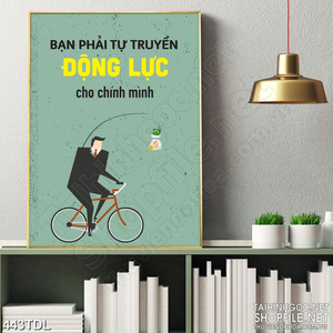 Tranh in treo tường tự tạo động lực cho bản thân