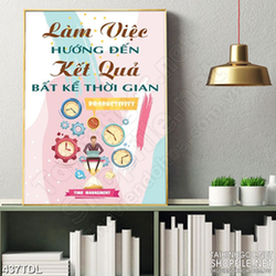 Tranh in uv động lực làm việc luôn hướng tới kết quả